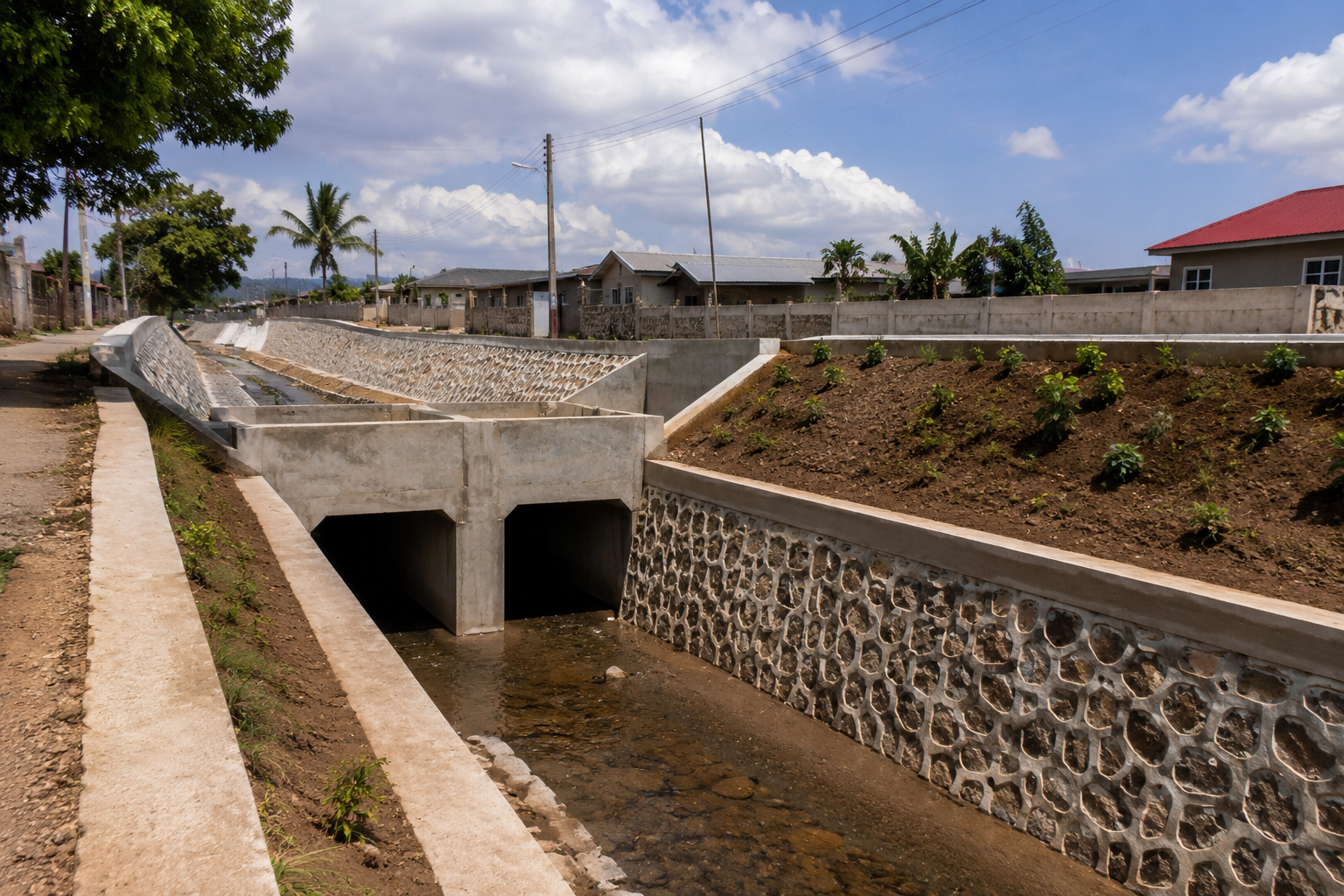 Neighbourhood Stormwater drainage channels